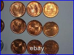 Wheat penny lot 1941-1958 RED BU PDS COMPLETE SET RED CH UNC LINCOLN CENT'S