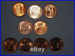 Wheat penny lot 1941-1958 RED BU PDS COMPLETE SET RED CH UNC LINCOLN CENT'S