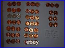 Wheat penny lot 1941-1958 RED BU PDS COMPLETE SET RED CH UNC LINCOLN CENT'S