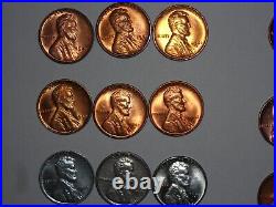 Wheat penny lot 1941-1958 RED BU PDS COMPLETE SET RED CH UNC LINCOLN CENT'S