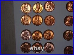 Wheat penny lot 1941-1958 RED BU PDS COMPLETE SET RED CH UNC LINCOLN CENT'S