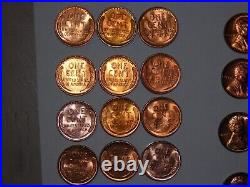 Wheat penny lot 1941-1958 RED BU PDS COMPLETE SET RED CH UNC LINCOLN CENT'S