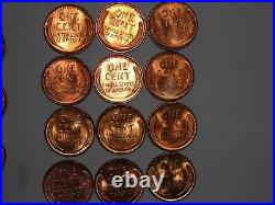 Wheat penny lot 1941-1958 RED BU PDS COMPLETE SET RED CH UNC LINCOLN CENT'S