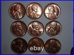 Wheat penny lot 1941-1958 RED CH BU PDS COMPLETE SET RED CH UNC LINCOLN CENT'S