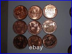 Wheat penny lot 1941-1958 RED CH BU PDS COMPLETE SET RED CH UNC LINCOLN CENT'S