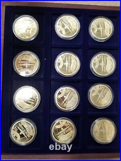 Windsor Mint History of Aviation Complete Set 24k Gold Layered 2019 Proof
