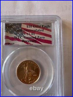 World Trade center gold complete set all 2001 pcgs verified all 4 GOLD coins